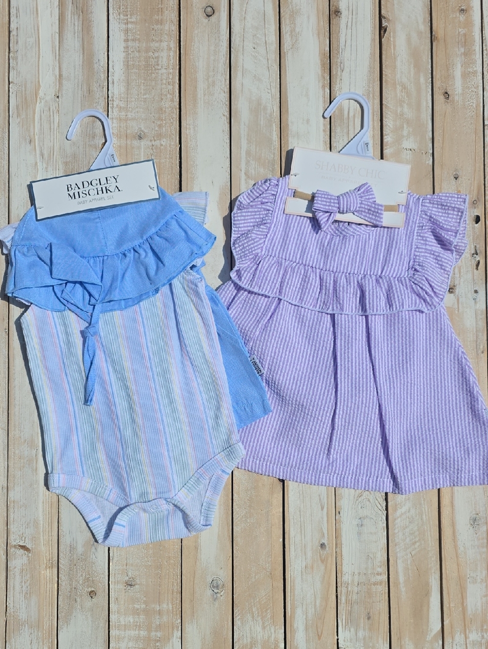 NWT Girl 2 Piece Summer Outfits 6/9 & 9/12 Month